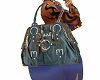 Q.D.K Blue beauty bag