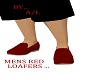 A/L MENS RED LOAFERS