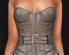 $ DRV chained corset tan