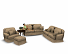 tan couch set