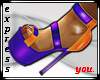 Orange Purple Heels