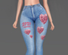 Pink Hearts Jeans