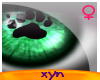 !x! Green paw eyes