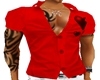 red muscled shirt