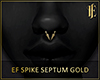 EF Spike Septum M Gold