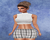 Grey Pld Sweater Set