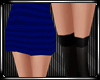 Blue Skirt + Stockings