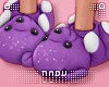 lDl Bear Slippers Purple