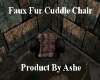 Faux Fur Cuddle Chair