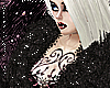 Black Glitter Fur Shrug