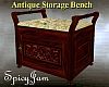 Antq Storage Bench Cream