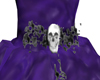 Black Lace Violet Skulls