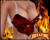 Glitter Halter top Red