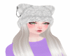 !White Kitty Hat & Hair
