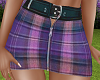 Indigo Plaid Skirt