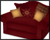 Red/Gold Seasonal Chair