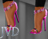 JVD Hot Pink Spike Heels