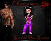 Purple Supender Jeans