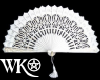 [WK] White Wedding Fan