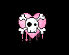 Tiny Pink Skull Heart