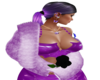 Purple fur coat  UA