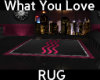 ::Love Square Rug::