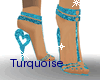 !S!Turquoise Heart Heels