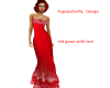 red lace gown