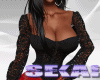 *S Lace Black/Red Set