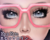 [E]*Pink Nerd Glasses*