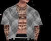 Plaid/tattoo Shirt