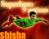 9 super hero actions