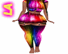 Rainbow Girl Skirt