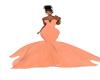 Dazzle Peach Gown RLL