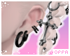♡ set earrings | blk
