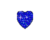 Blue Glittery Heart