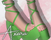 A| Green High Heels