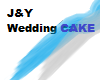 J&Y Wedding cake
