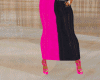 Pink & Black Dress