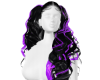 black and purple hair