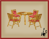 Gold N red Outdoor table