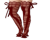 Red Knee-High Shoes