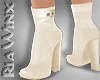 Cream Leather Boots