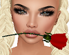 Red Rose in Lips