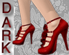Valentine red flow shoes