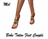 Boho Tatoo Feet Couple