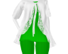 white&green outfit