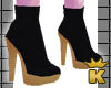 {K} Short Black Boots