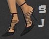 SJ Black Gladiator Heels