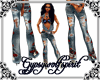 worn denim n roses